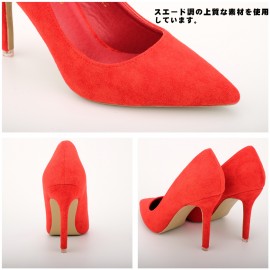パンプス ハイヒール ポインテッドトゥ ヒール9cm パーティー フォーマル ピンクパンプス スエード ピンヒール ブラック 黒 結婚式 ブラックフォーマル 美脚パンプス シンプル 入学式 ママ 入園式 春靴 大きいサイズ